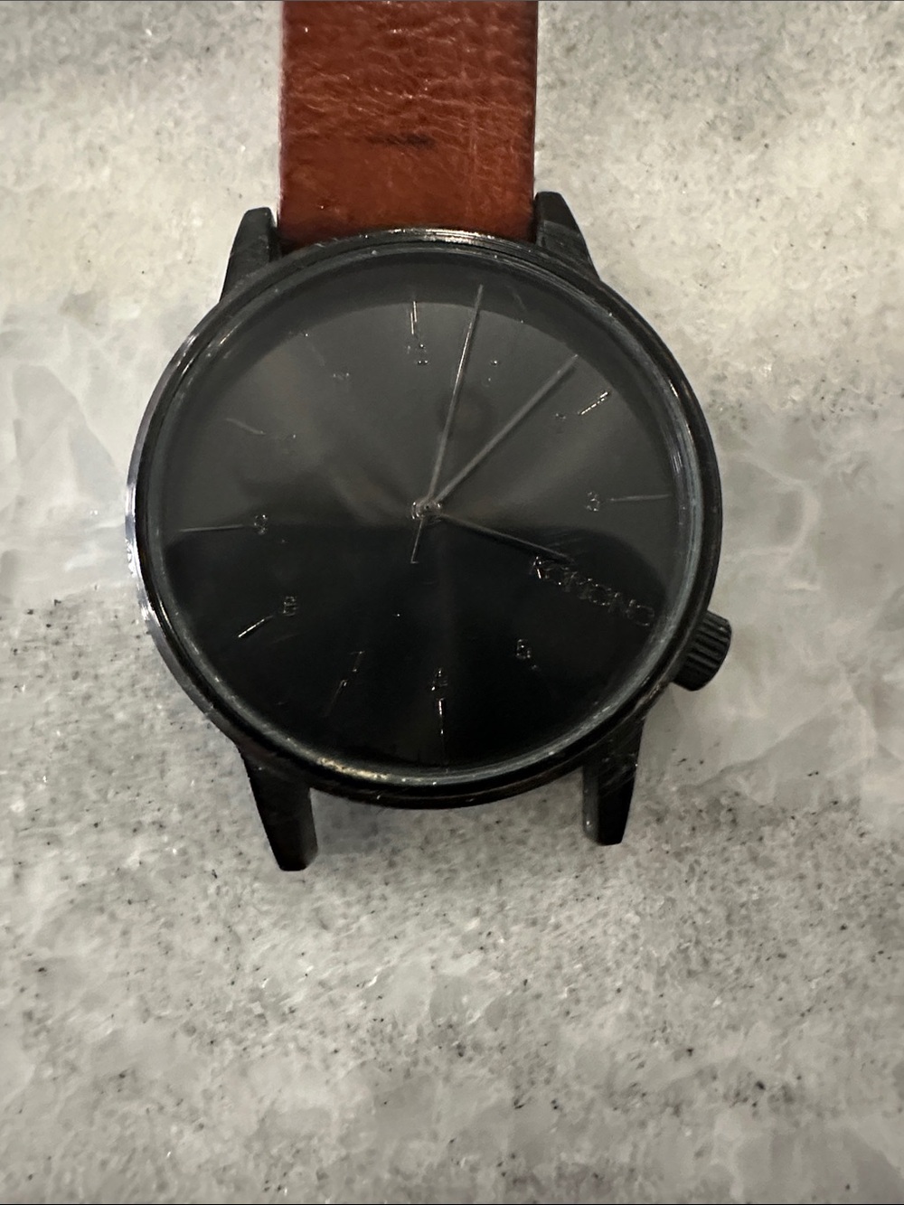 Komono The Winston Watch in Black and Brown